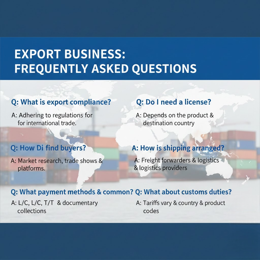 Export business frequently asked questions