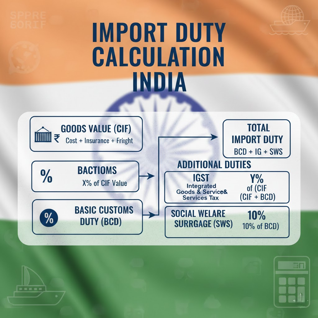 Import duty calculation India